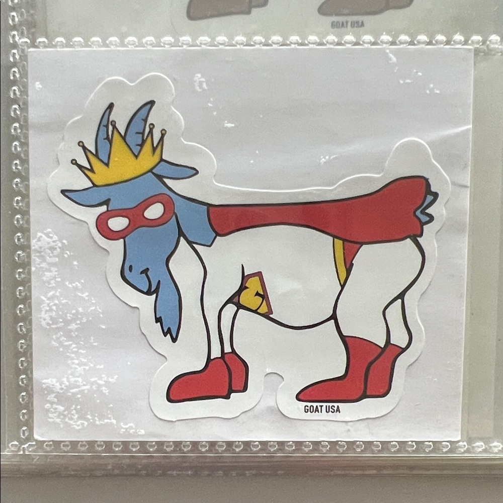 Goat USA Superhero sticker - Red, Blue & Yellow